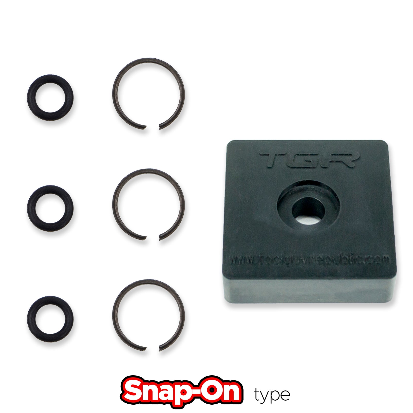 3/8" Impact Wrench Retaining Ring Clip with O-Ring fits Snap-On Type - 3 Sets
