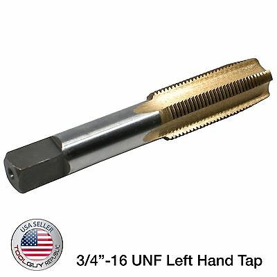 3/4"-16 UNF Left Hand Tap Titanium Nitride Coated - Tool Guy Republic