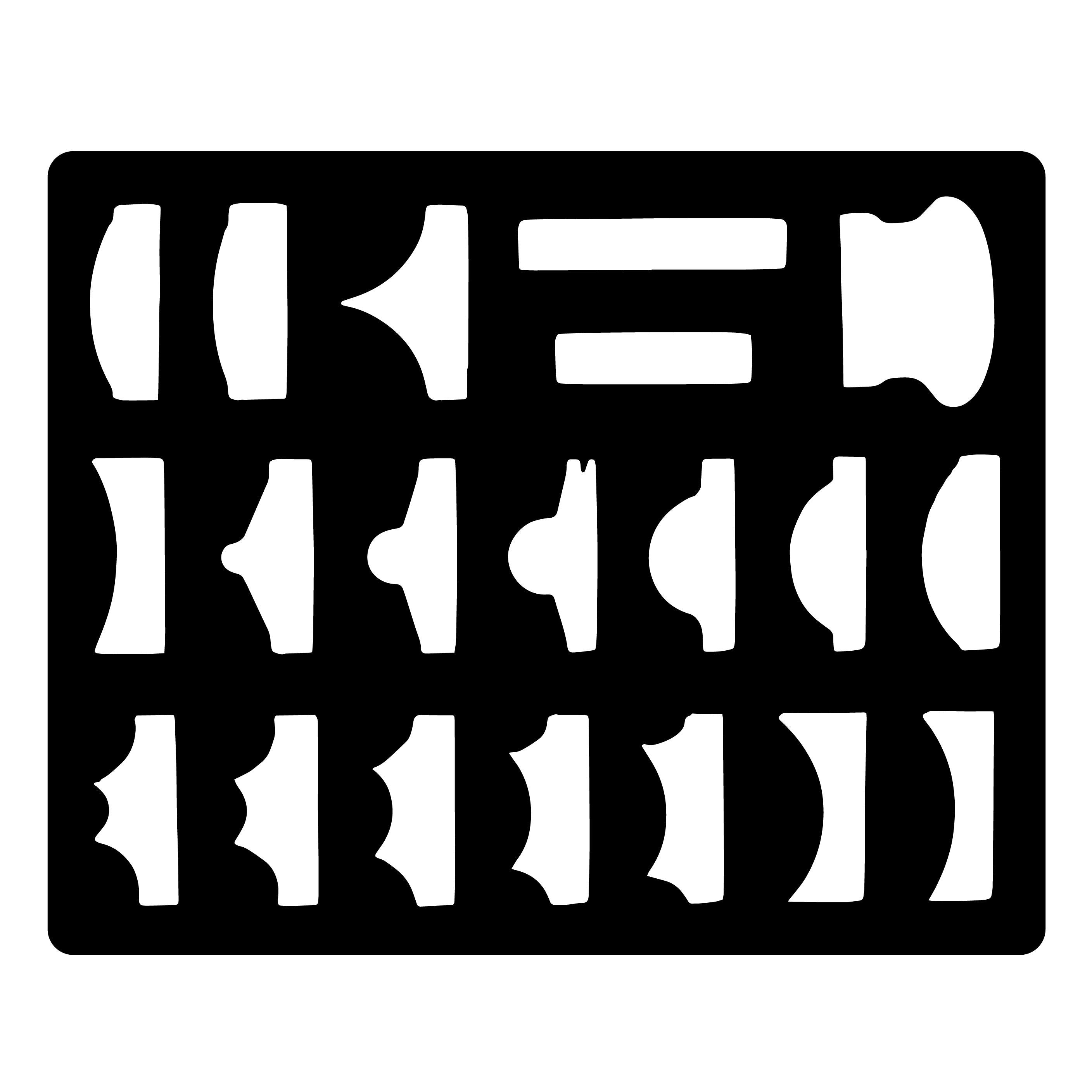 20pc Hand Sanding Block Set - Hook and Loop Interchangeable Assorted Shapes - Tool Guy Republic