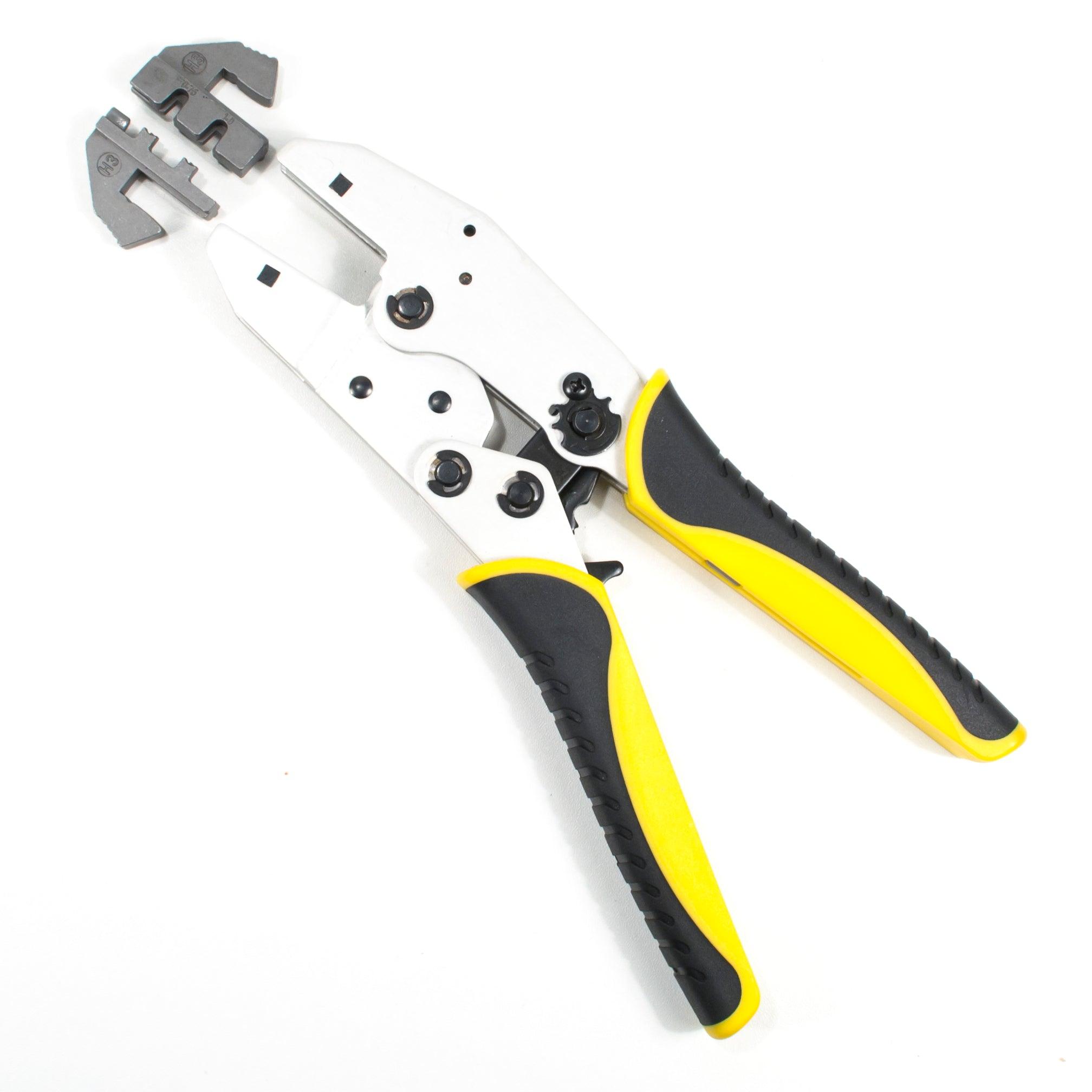1.5 Superseal Connector Terminal Ratcheting Crimping Tool- Includes 2 Dies - Tool Guy Republic