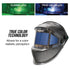 TGR Digital Panoramic 180 View Solar Powered Auto Darkening Welding Helmet - True Color (Carbon Fiber)