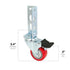 4pc Storage Rack Caster Wheels (Adapts to Boltless Self Locking Shelving Racks)