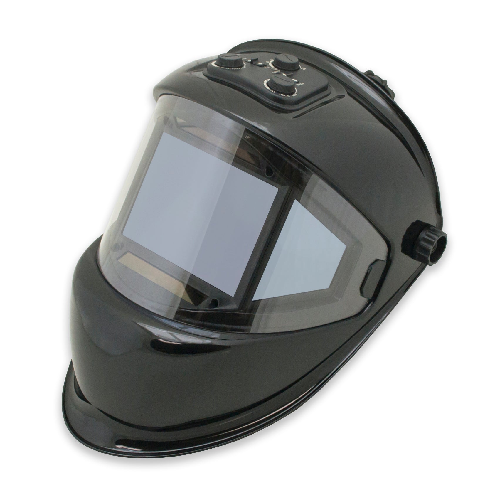 TGR Panoramic 180 View Solar Powered Auto Darkening Welding Helmet - True Color (Black)