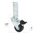 4pc - 3" Storage Rack Caster Wheels (Adapts to Boltless Self Locking Shelving Racks)