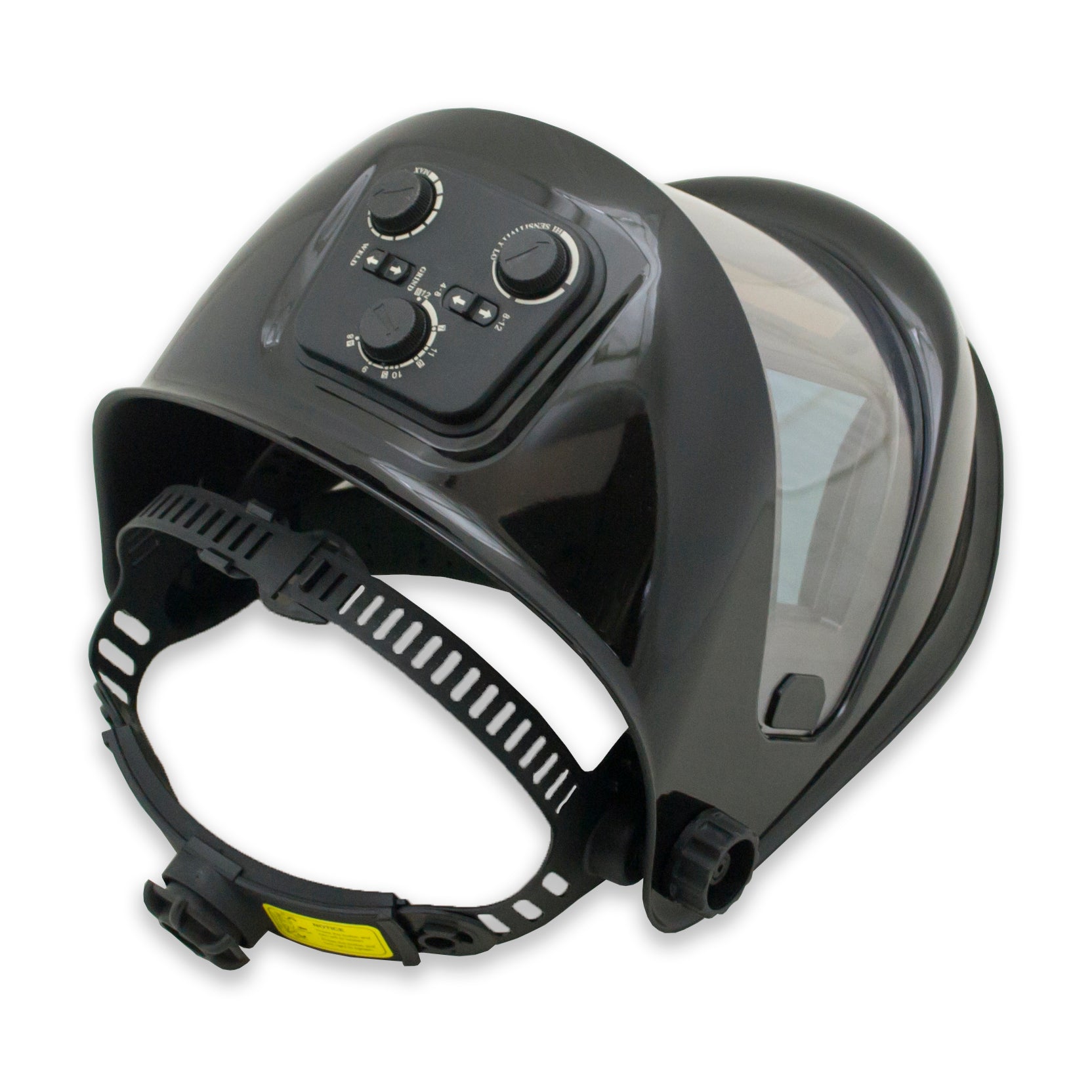 TGR Panoramic 180 View Solar Powered Auto Darkening Welding Helmet - True Color (Black)