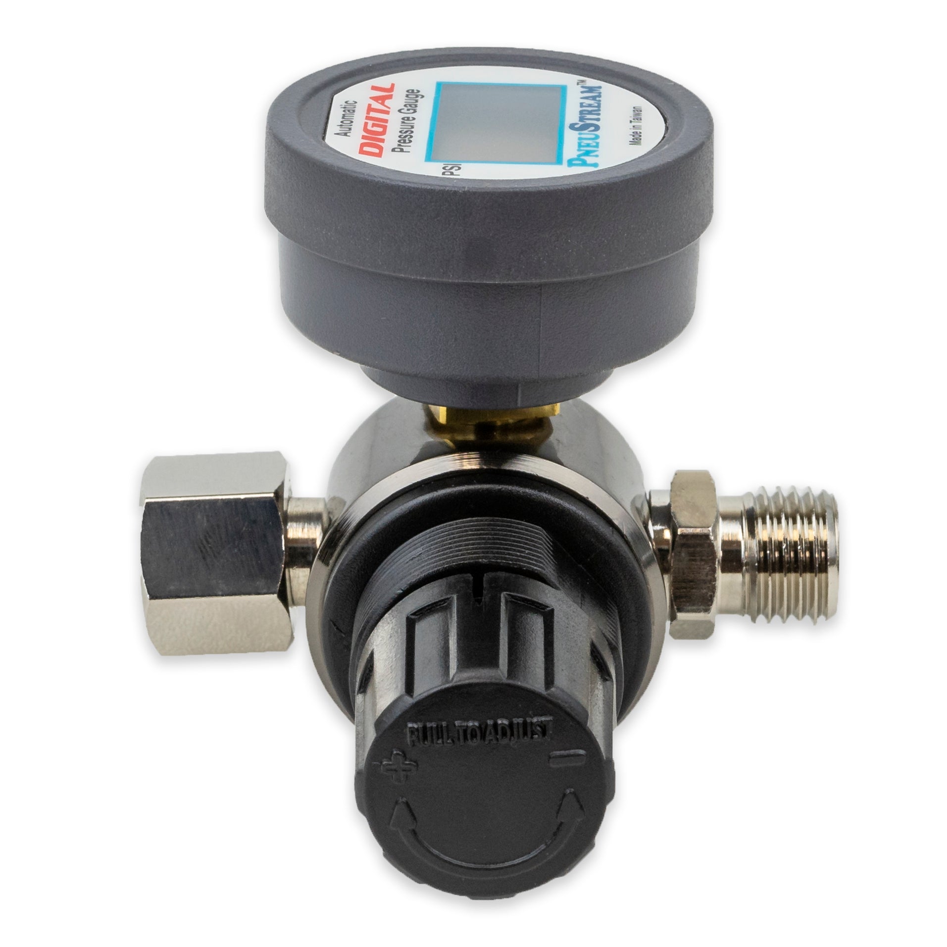 HVLP Spray Gun Air Regulator with Automatic Digital Pressure Gauge and Diaphragm Control