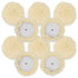 3" 100% Wool Buffing Pad with Curved Edge for Heavy Cutting - Made in USA
