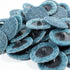 50pc - 2" Fine Blue Roloc Quick Change Surface Conditioning Prep Sanding Pads