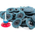 50pc - 2" Fine Blue Roloc Quick Change Surface Conditioning Prep Sanding Pads