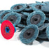 50pc - 2" Fine Blue Roloc Quick Change Surface Conditioning Prep Sanding Pads