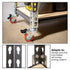 4pc Storage Rack Caster Wheels (Adapts to Boltless Self Locking Shelving Racks)