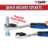 TGR 30PC Quick Release Go Thru Spline Socket Set - 1/4" & 3/8" Drive SAE/Metric Sizes - Tool Guy Republic