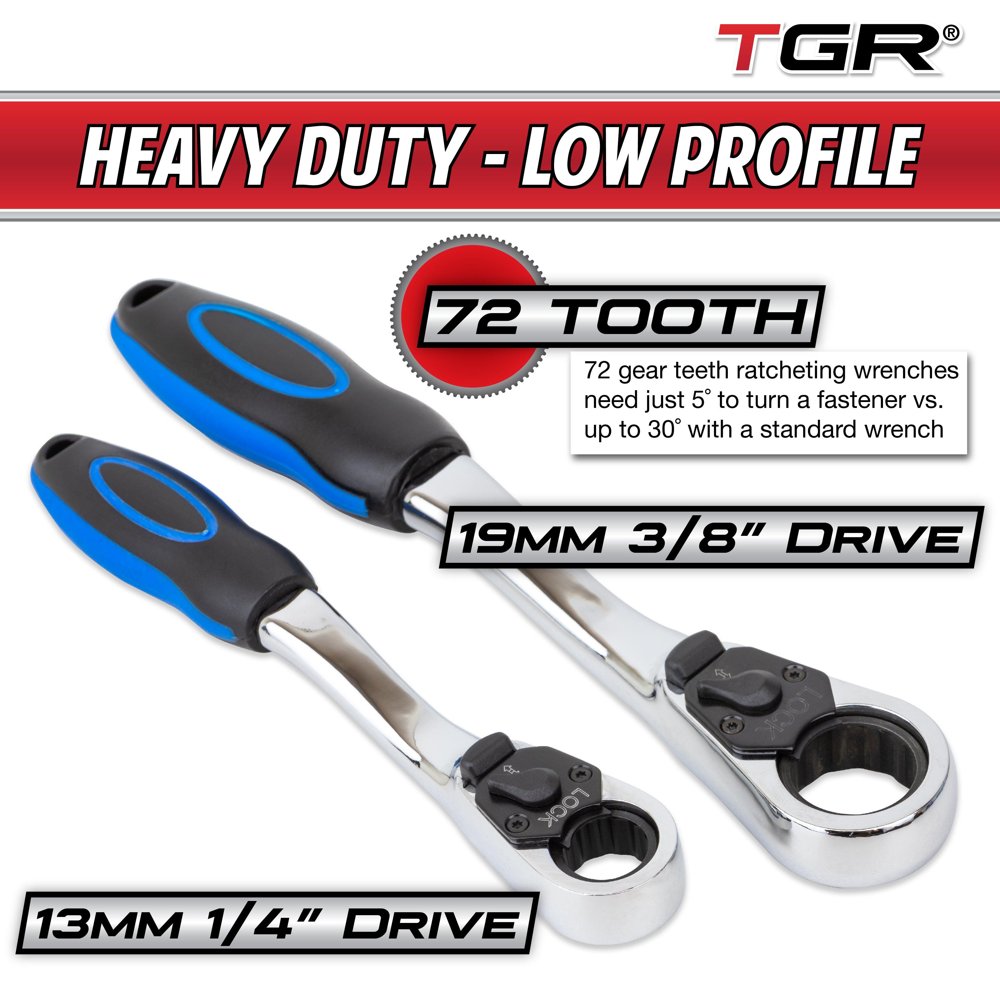 TGR 30PC Quick Release Go Thru Spline Socket Set - 1/4" & 3/8" Drive SAE/Metric Sizes - Tool Guy Republic