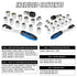 TGR 30PC Quick Release Go Thru Spline Socket Set - 1/4" & 3/8" Drive SAE/Metric Sizes - Tool Guy Republic