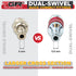 Automotive Dual-Swivel 1/4" NPT Male Quick Connect Air Tool Fittings