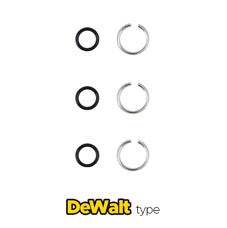 3/8" Impact Wrench Retaining Ring Clip with O-Ring fits Dewalt Type