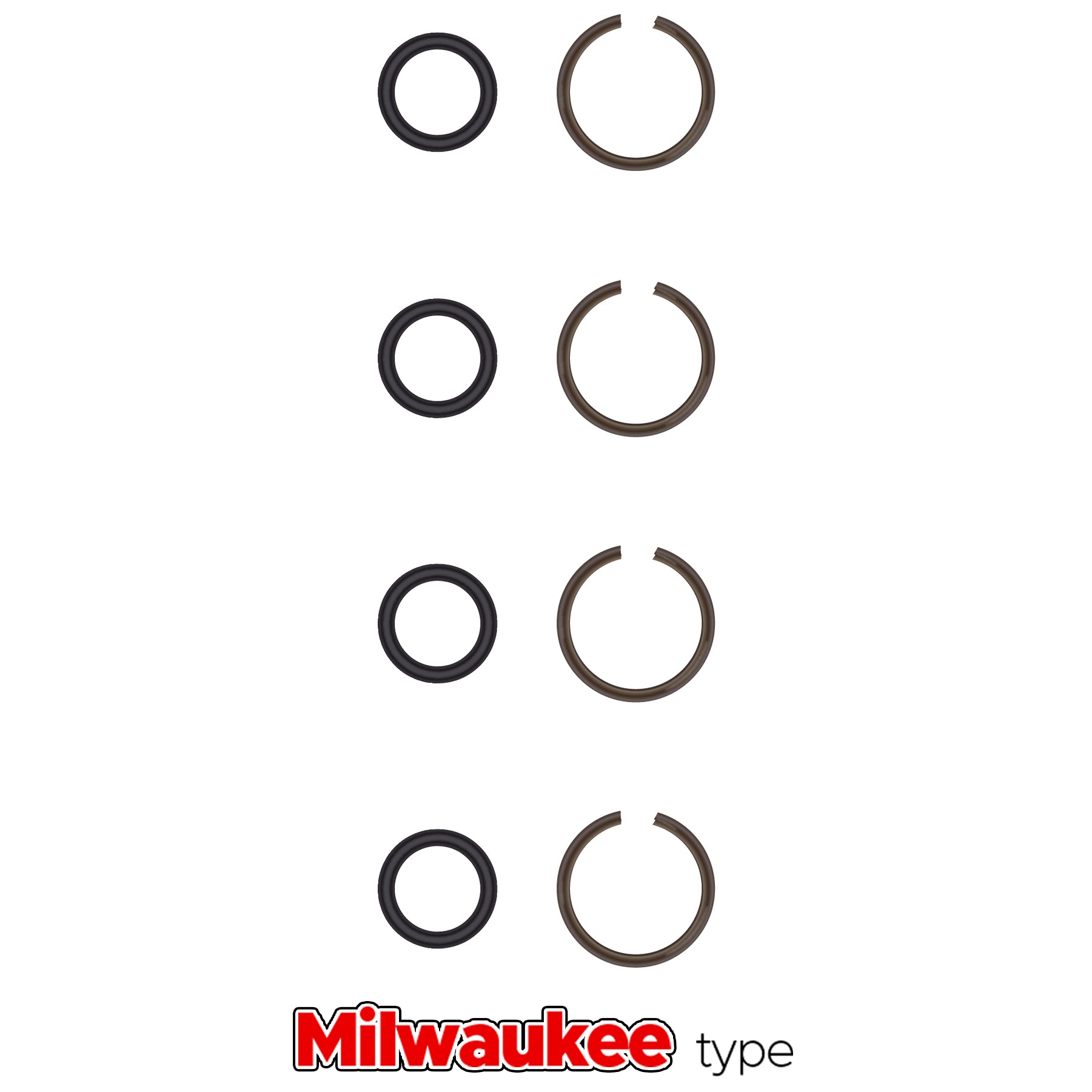 3/8" Impact Wrench Retaining Ring Clip with O-Ring fits Milwaukee Type