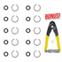 1/2" Impact Wrench Socket Retaining Ring C Clip with O-Ring