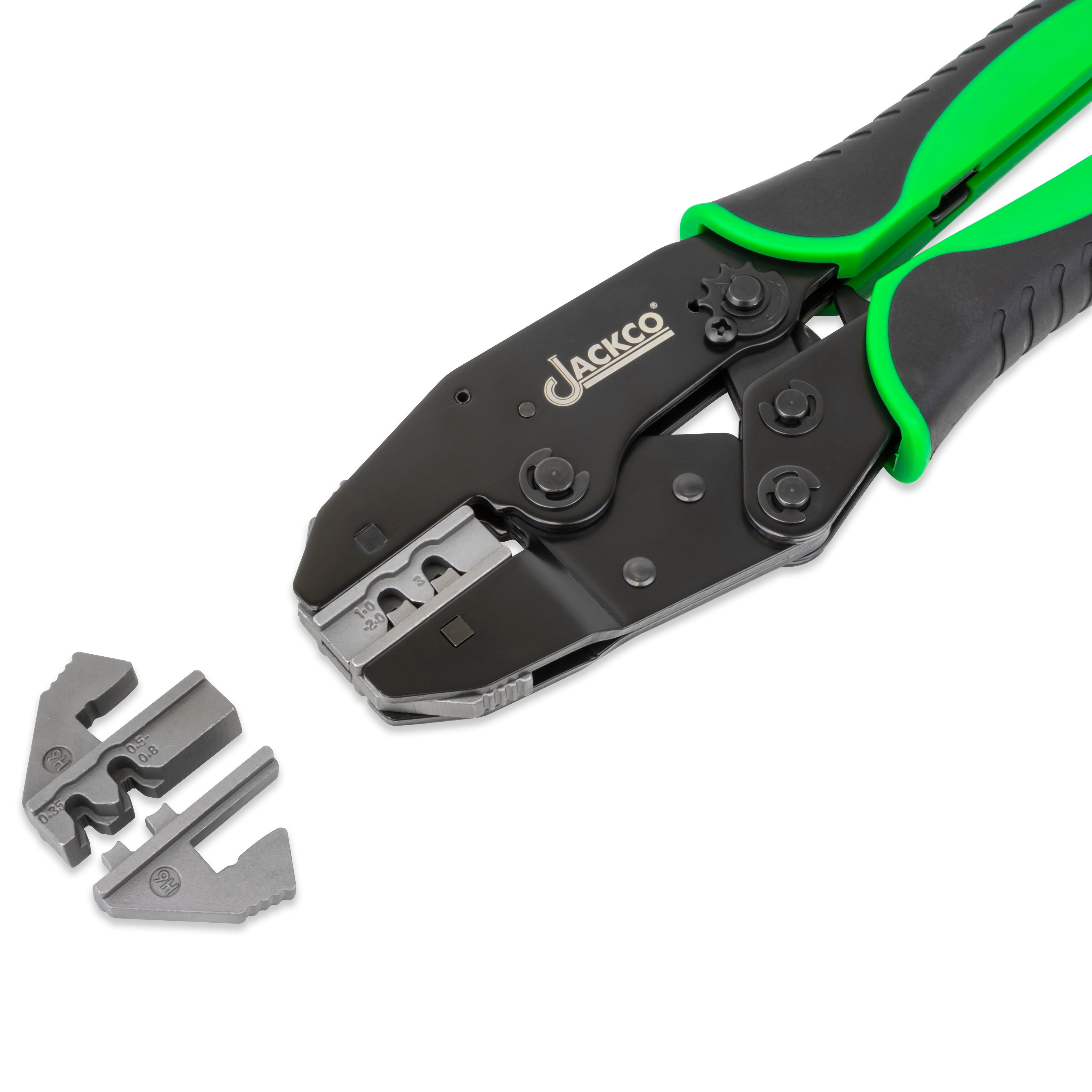 225pc Weather Pack Terminal Ratcheting Crimping Tool & Connector Kit - Includes 2 Interchangeable Dies and Wire Strippers