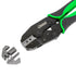225pc Weather Pack Terminal Ratcheting Crimping Tool & Connector Kit - Includes 2 Interchangeable Dies and Wire Strippers