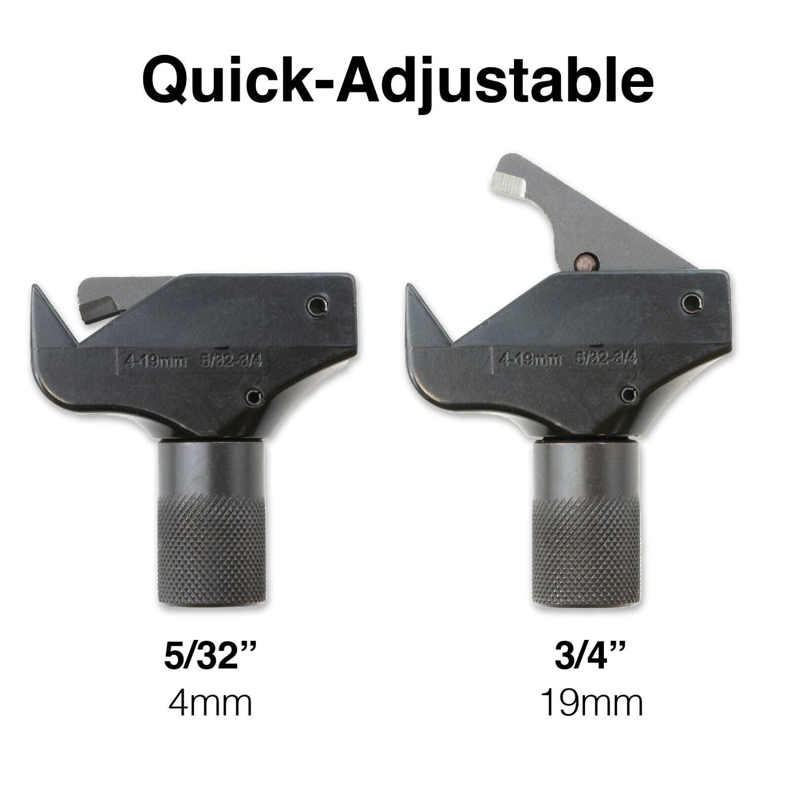 TGR Quick Adjustable Universal Thread Restorer 5/32” to 3/4”(4-19mm) for External Thread Repair