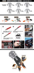 Deutsch Terminal Ratcheting Crimping Tool- Includes 6 Quick Change Dies - Tool Guy Republic