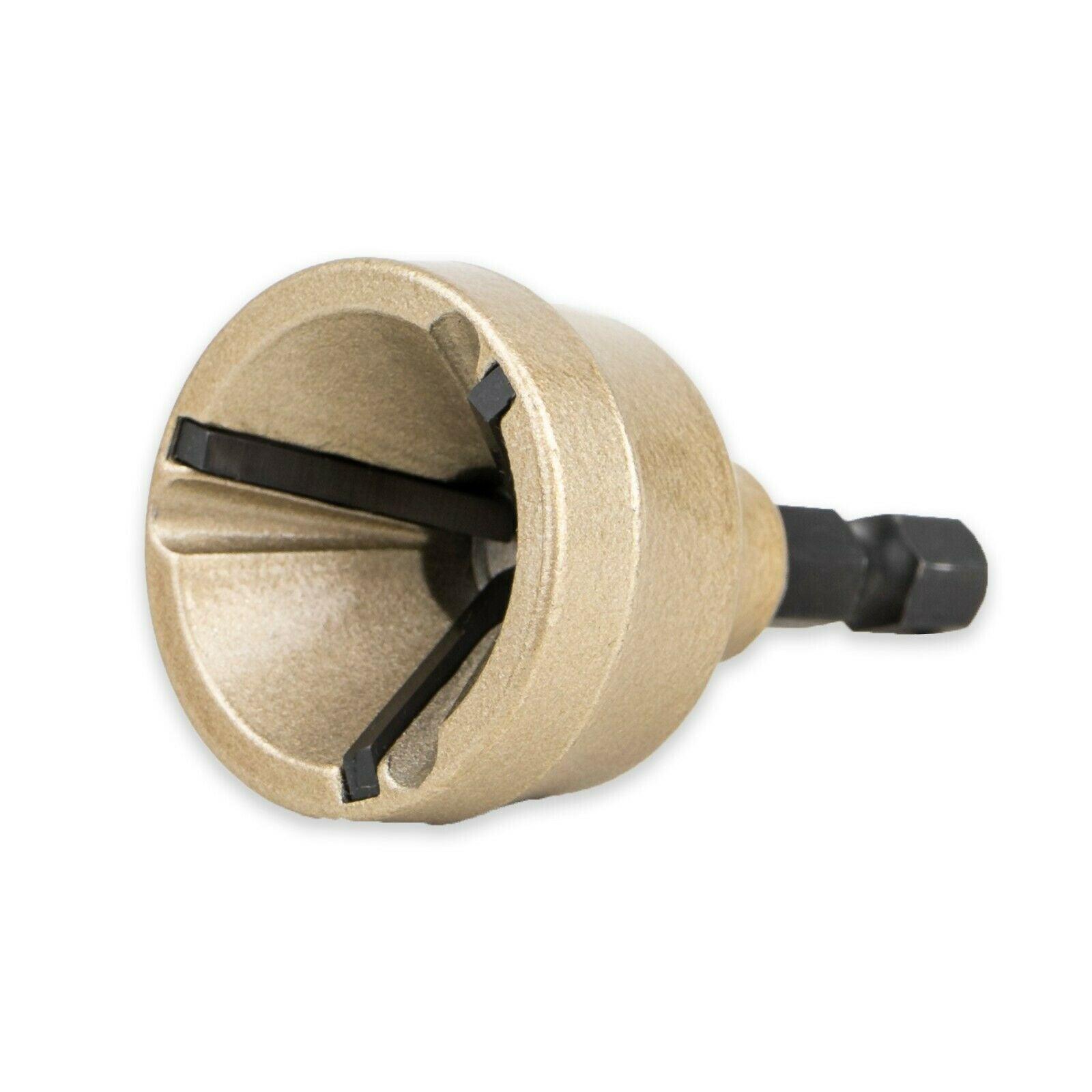 Deburring External Chamfer Drill Bit Tool Tungsten Blades, Removes Burrs on 1/8"-3/4"(3mm-19mm) Bolts - Tool Guy Republic
