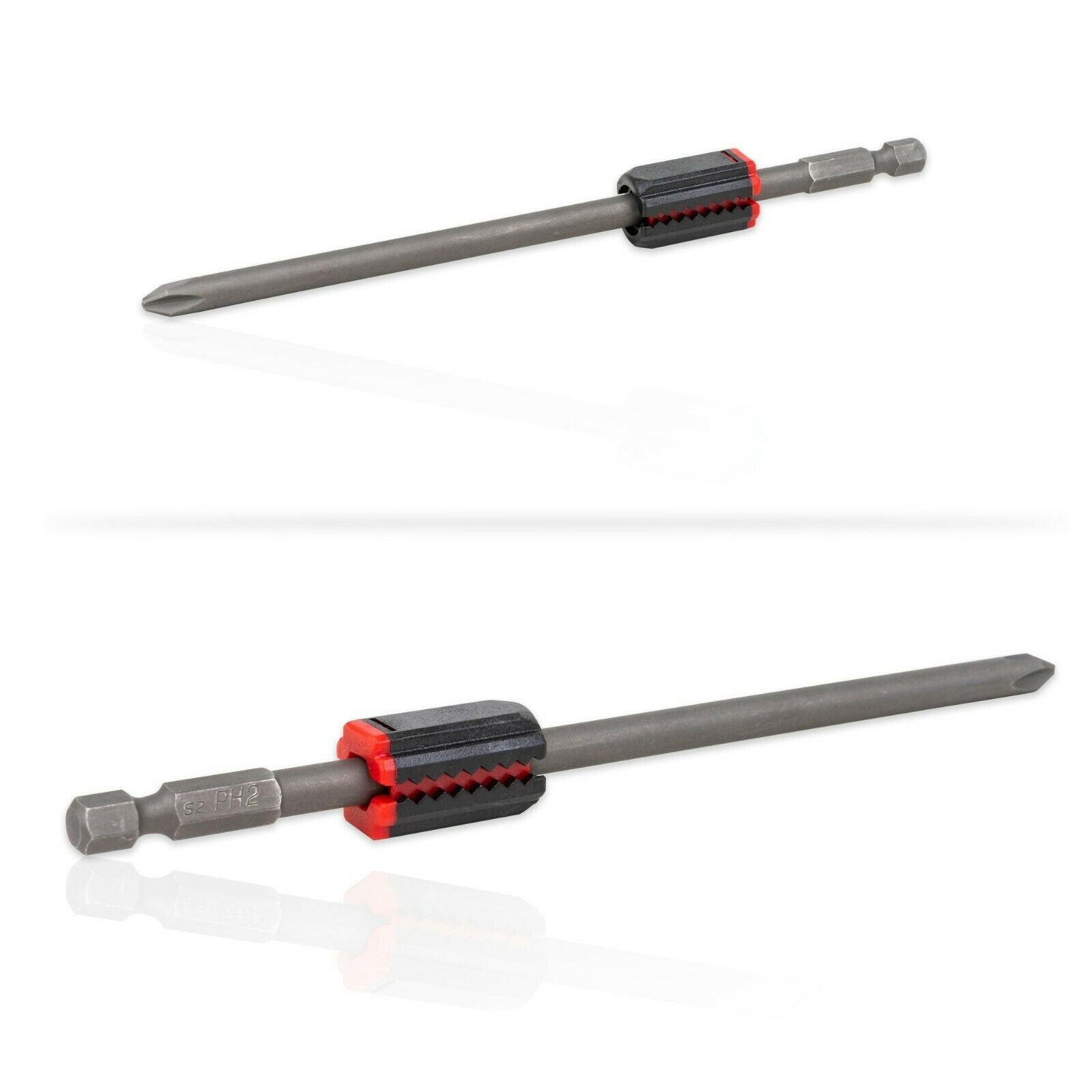 2pc TGR Bit Magnetizer Ring | Auto Adjustable up to 6.35mm (1/4") Shank Bits | Magnetic Screwdriver Bit Holder