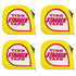 10' Tire Stagger Tape Measure with Magnetic Back (4 Pack)