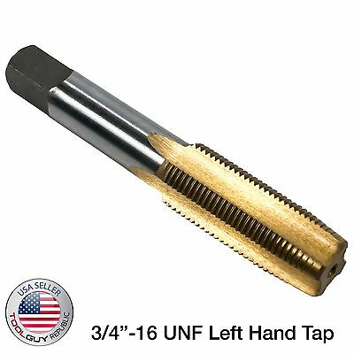 3/4"-16 UNF Left Hand Tap Titanium Nitride Coated - Tool Guy Republic