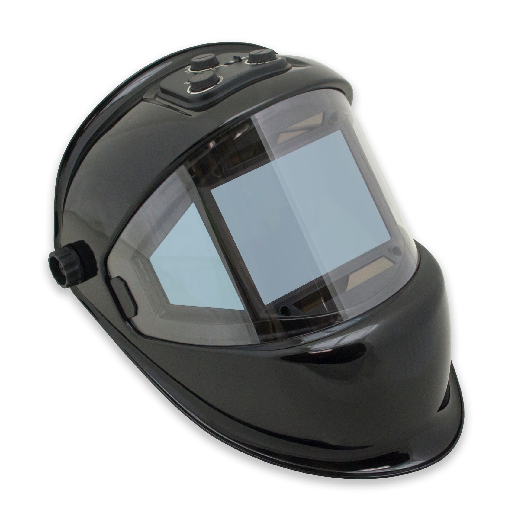 TGR Panoramic 180 View Solar Powered Auto Darkening Welding Helmet - True Color (Black)