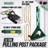Jackco 10 Ton - Pulling Power Post 55.5" Tall with Pump, 6ft Hose & 10 Ton Ram 6" Stroke