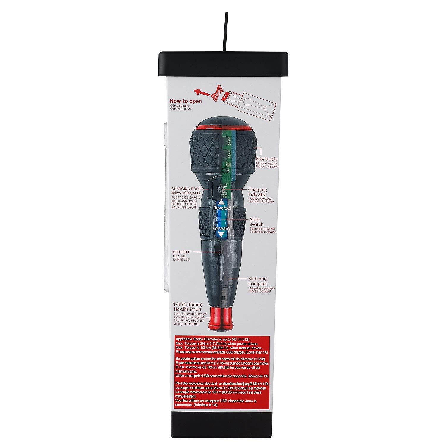 VESSEL BALL GRIP Rechargeable Screwdriver Cordless No.220USB-1U 220USB1U Made in Japan by VESSEL - Tool Guy Republic
