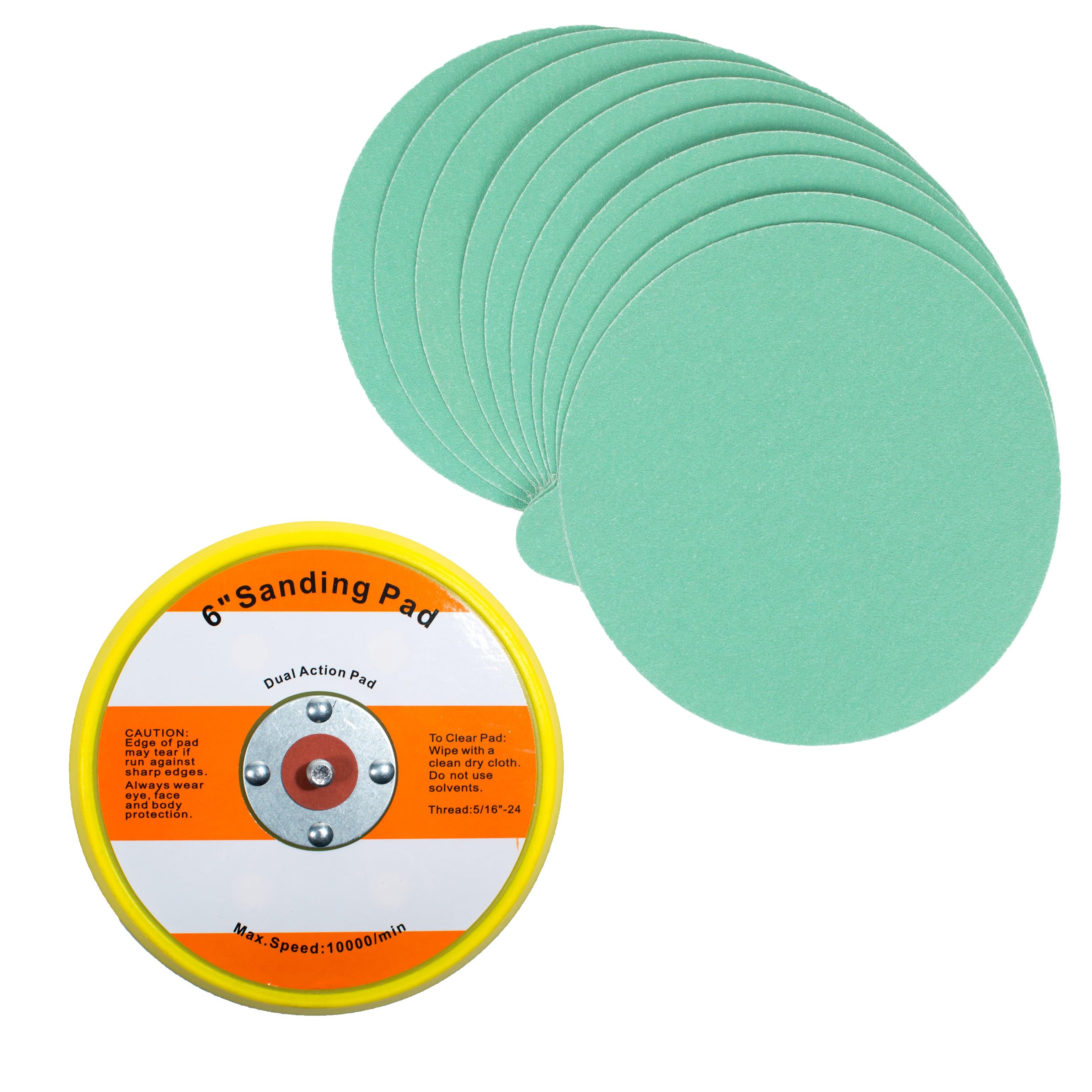 6" PSA Sanding Backup Pad with 10 pcs 150 grit PSA Sand Paper