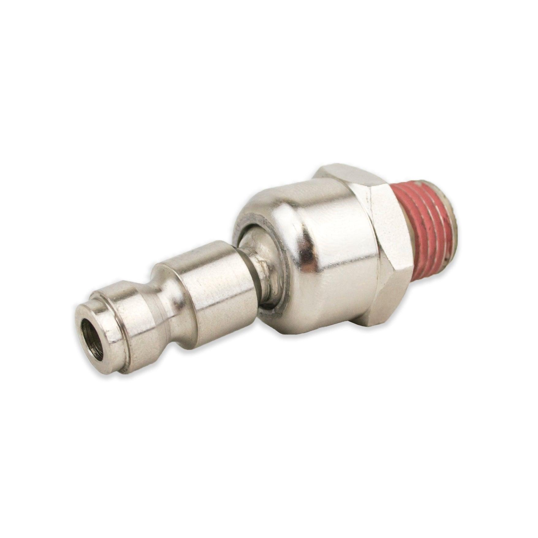 Uenede 6PCS 1/4 Inch NPT Industrial Swivel Air Plugs - 360° Rotating Quick Connect Couplers For Air Compressors