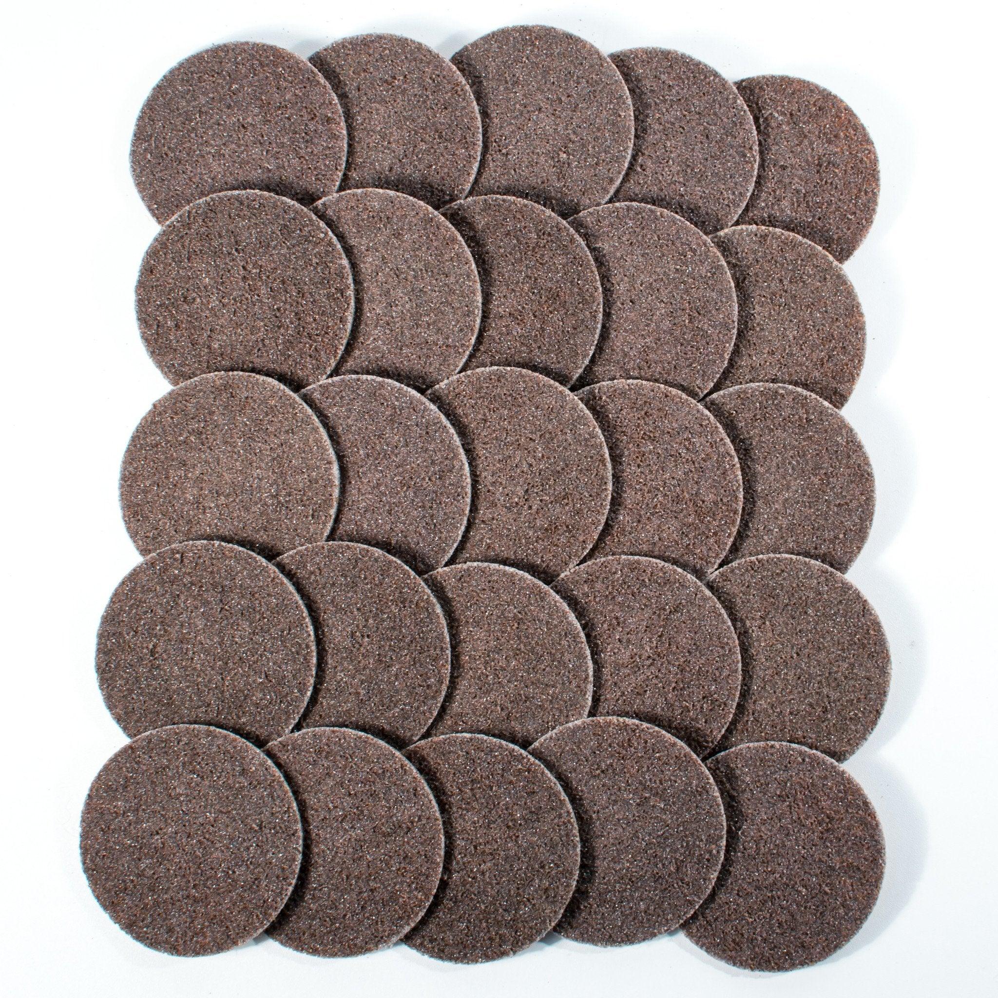 3" Coarse Brown Roloc Quick Change Surface Conditioning Prep Sanding Pads - Tool Guy Republic