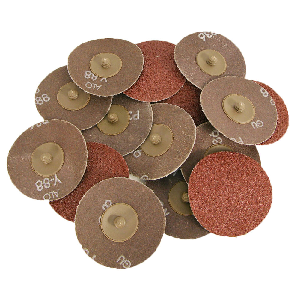 25pcs - 3 inch 36 grit “Roloc” Type Abrasive Sanding Discs
