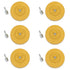 4" Rubber Eraser Pads with Drill Adaptors - Pinstripe, Adhesive, Vinyl Decal, Graphics Removal (6 Pack)