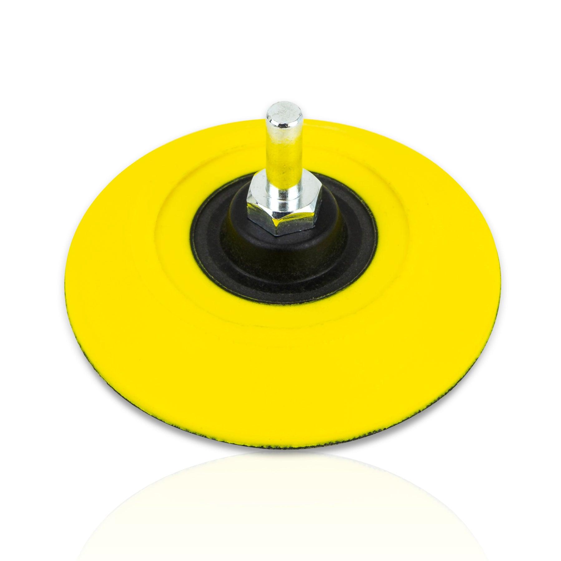 3" Hook and Loop M6 Sanding Backup Pad with 6mm Drill Shank Attachment