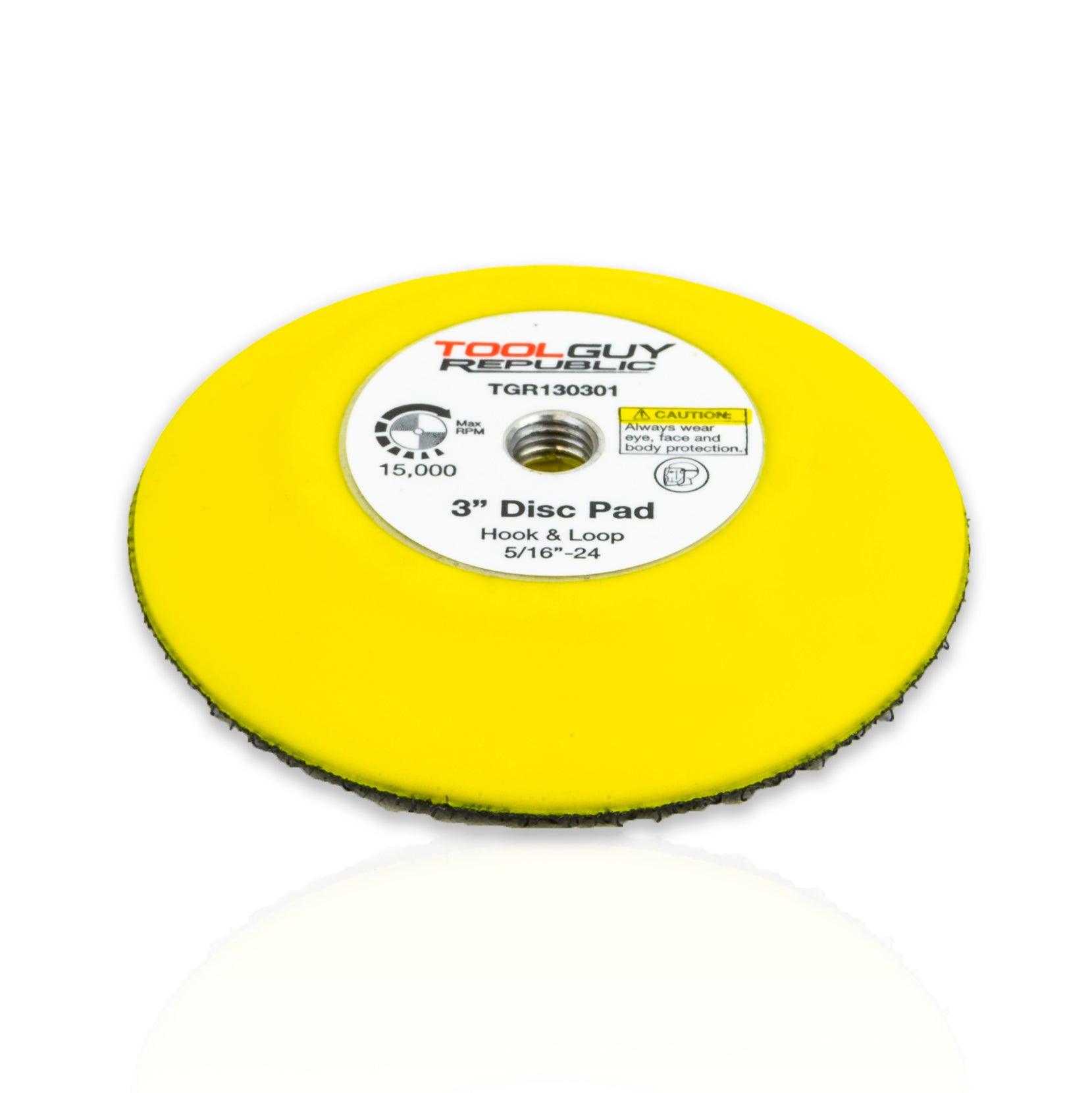 3" Hook and Loop Sanding Pad 5/16"-24 Female Thread TGR130301 - Tool Guy Republic