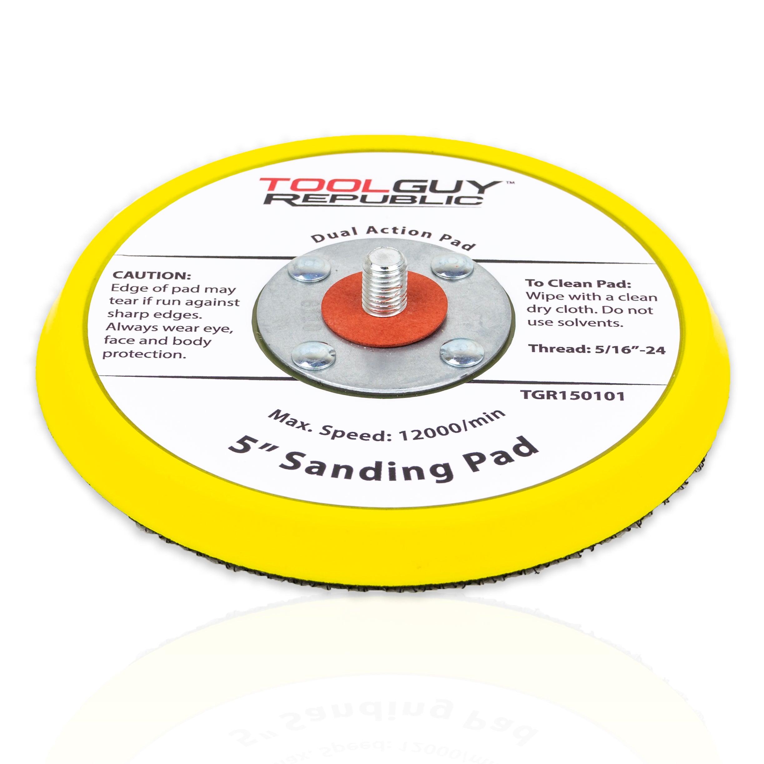 TGR 5" Low Profile Hook and Loop Sanding Backup Pad - For Random Orbital Sanders