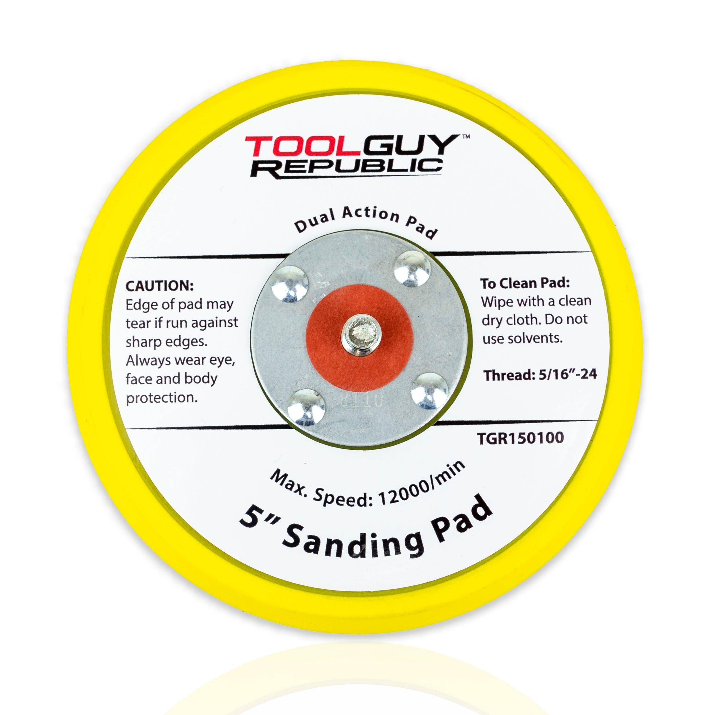 TGR 5" PSA Vinyl Low Profile Sanding Backup Pad - For Random Orbital Sanders - Tool Guy Republic