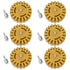 4" Rubber Eraser Pads with Drill Adaptors - Pinstripe, Adhesive, Vinyl Decal, Graphics Removal (6 Pack) - Tool Guy Republic