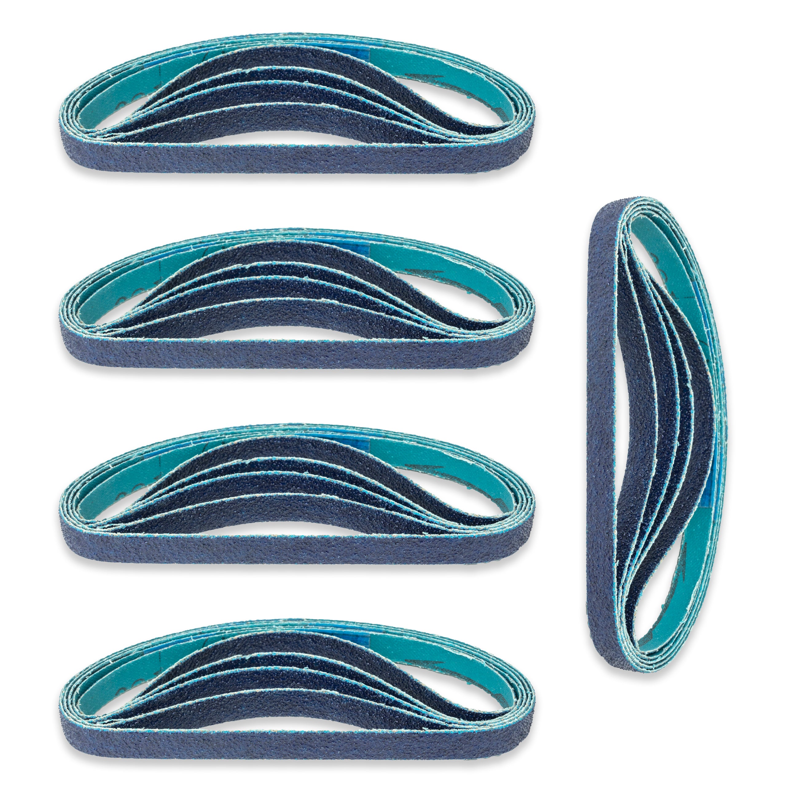 3/8” x 13” - 80 Grit Zirconia Sanding Belt for Air Sanders (25 Pack) - Tool Guy Republic