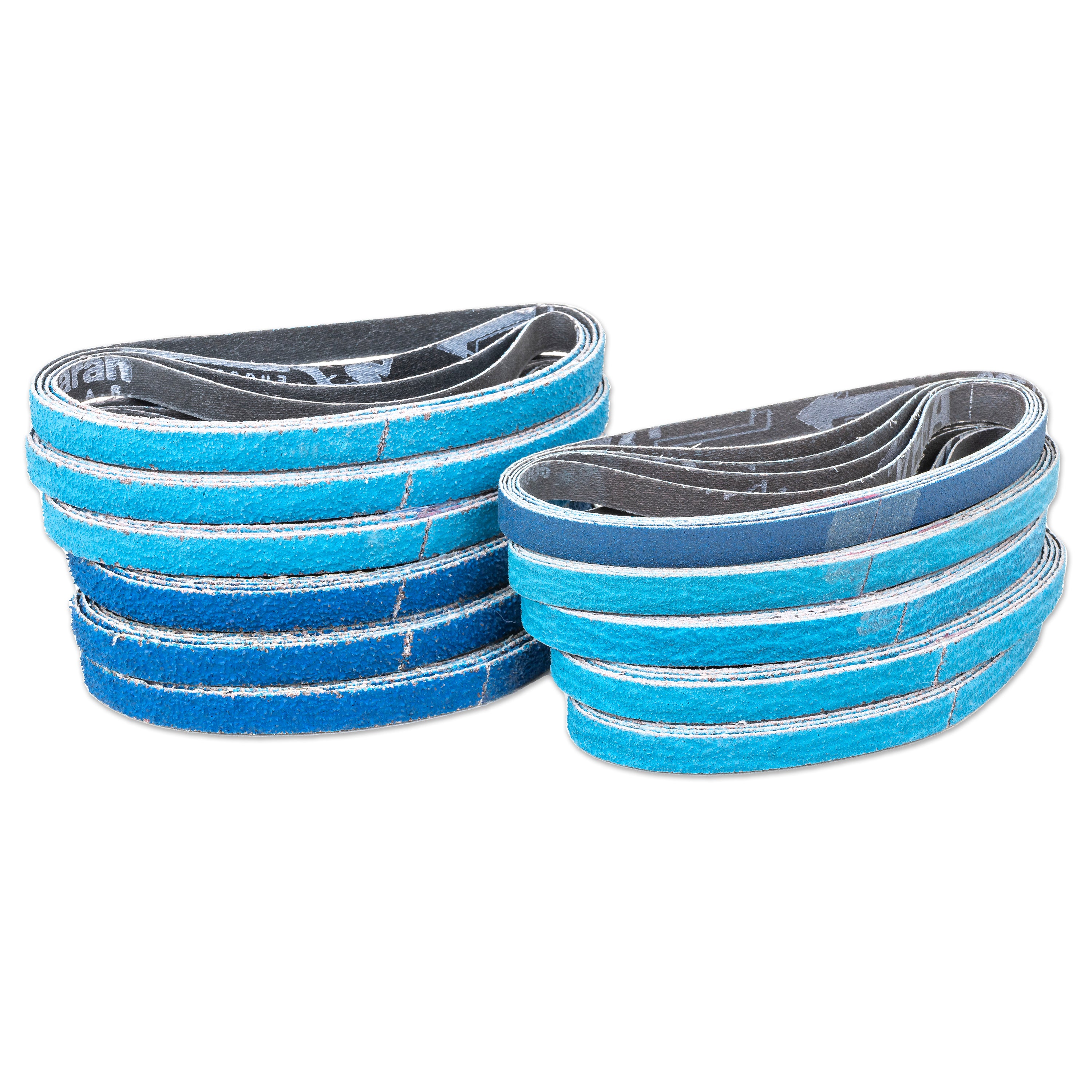 3/8” x 13” - 49pc Assorted Grit Zirconia Sanding Belts for Air Sanders (40, 60, 80, 100, 120, 150 Grit) - Tool Guy Republic