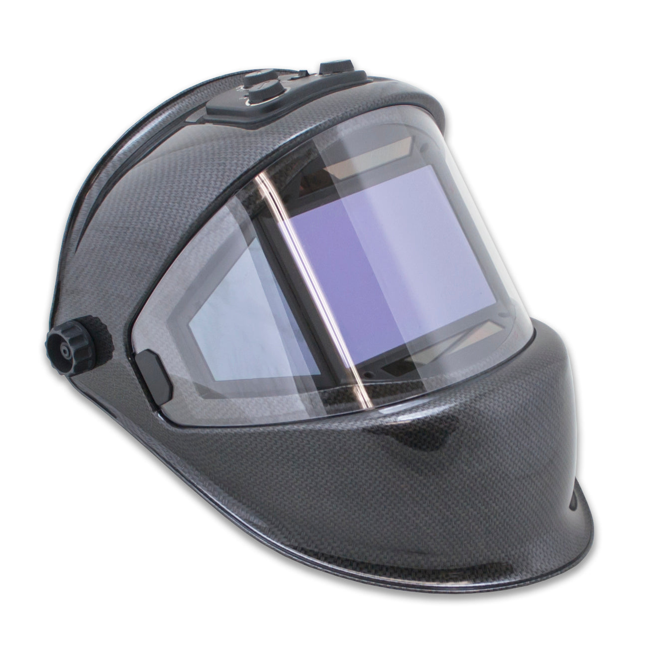 TGR Panoramic 180 View Solar Powered Auto Darkening Welding Helmet - True Color (Carbon Fiber)