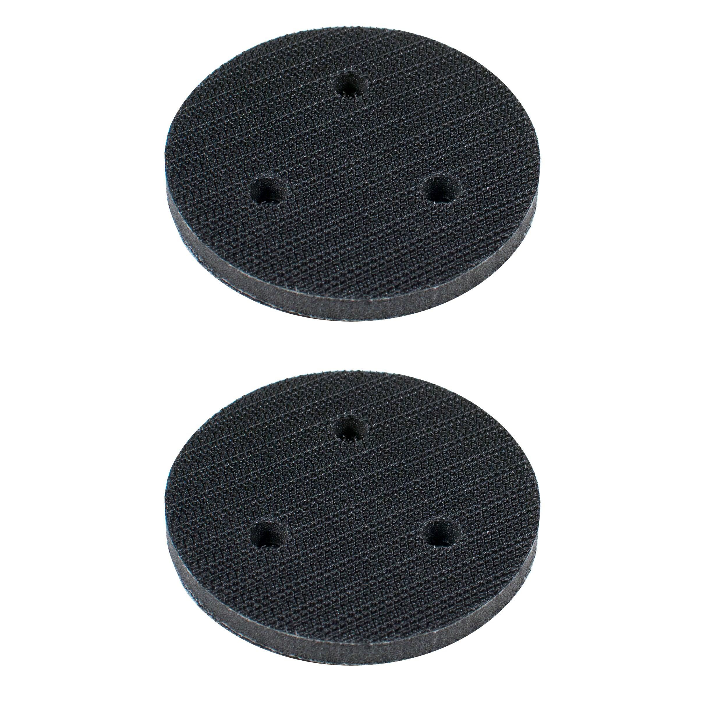 3" - 3 Hole Vacuum Soft Interface Pad - Hook and Loop (2 Pack)