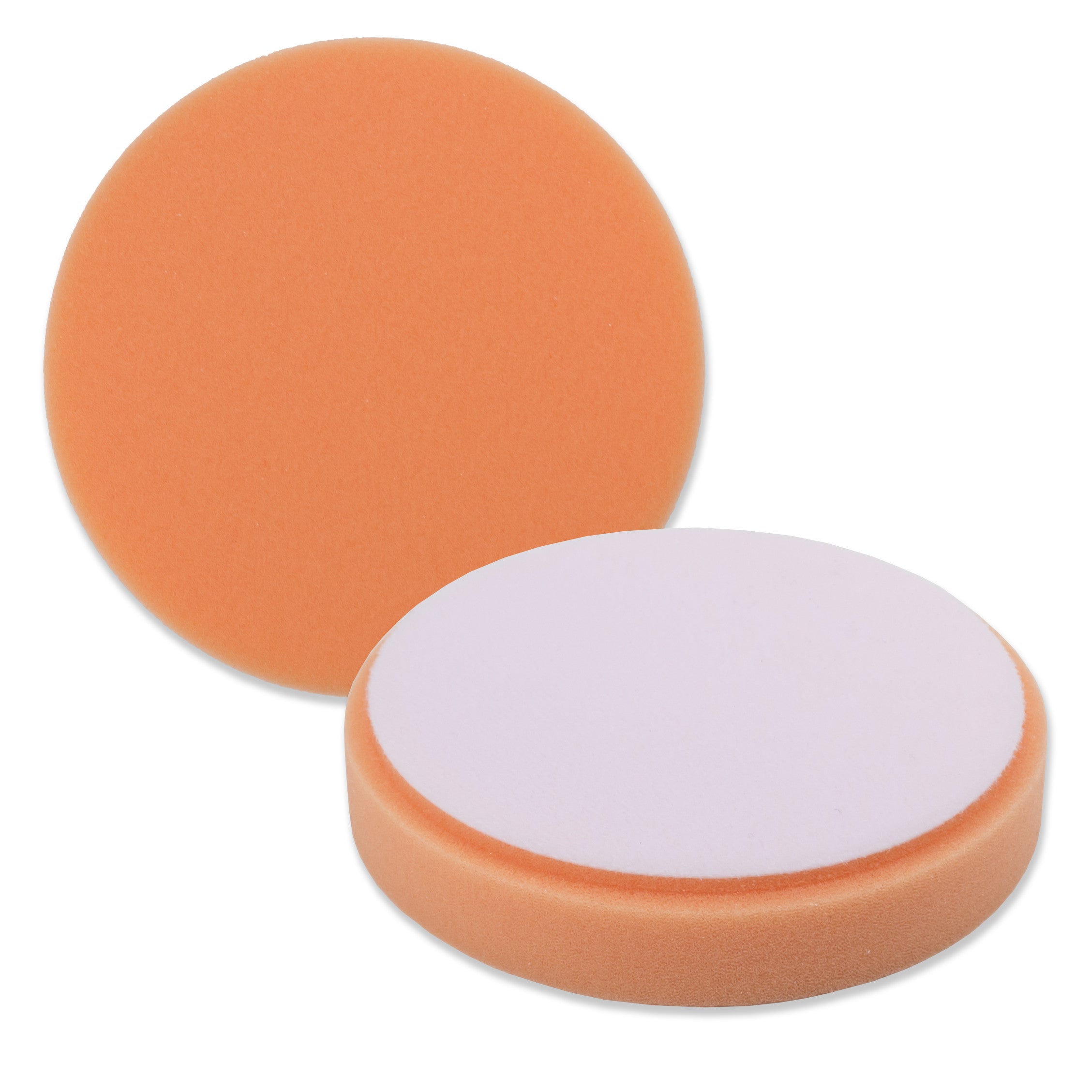 5.5" Orange Foam Medium Cut DA Pad for use with 5" Backing Pads