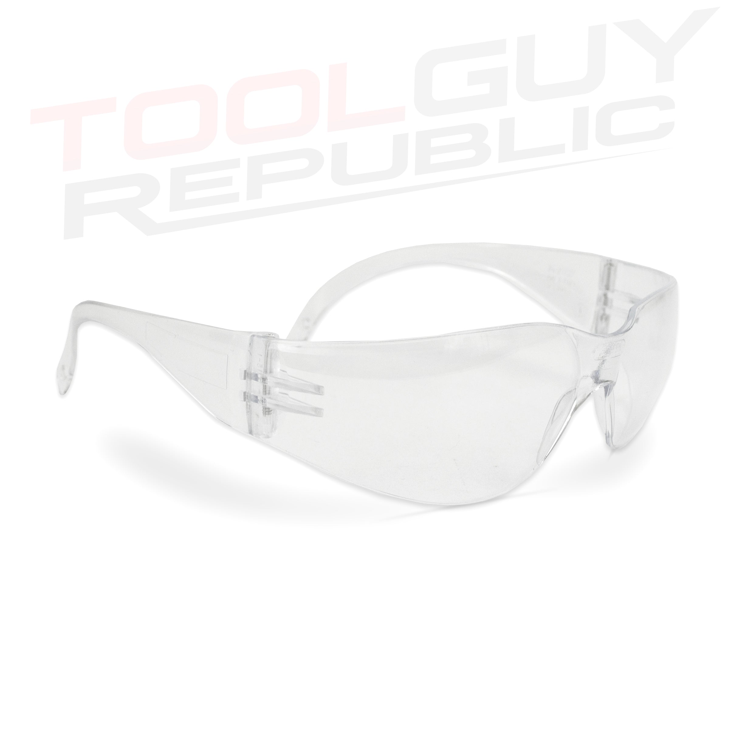 Clear Lens Safety Glasses - One Size - ANSI Z87+ COMPLIANT (12 Pair)