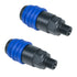 Composite One-Touch Quick Coupler - 1/4" Male (3 in 1 Accepts AMT) - (2 Pack)